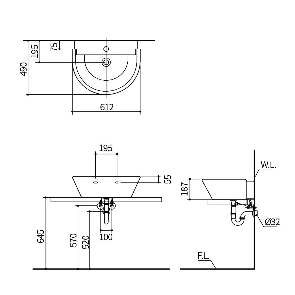 L5513S(40mm) Technical Drawing