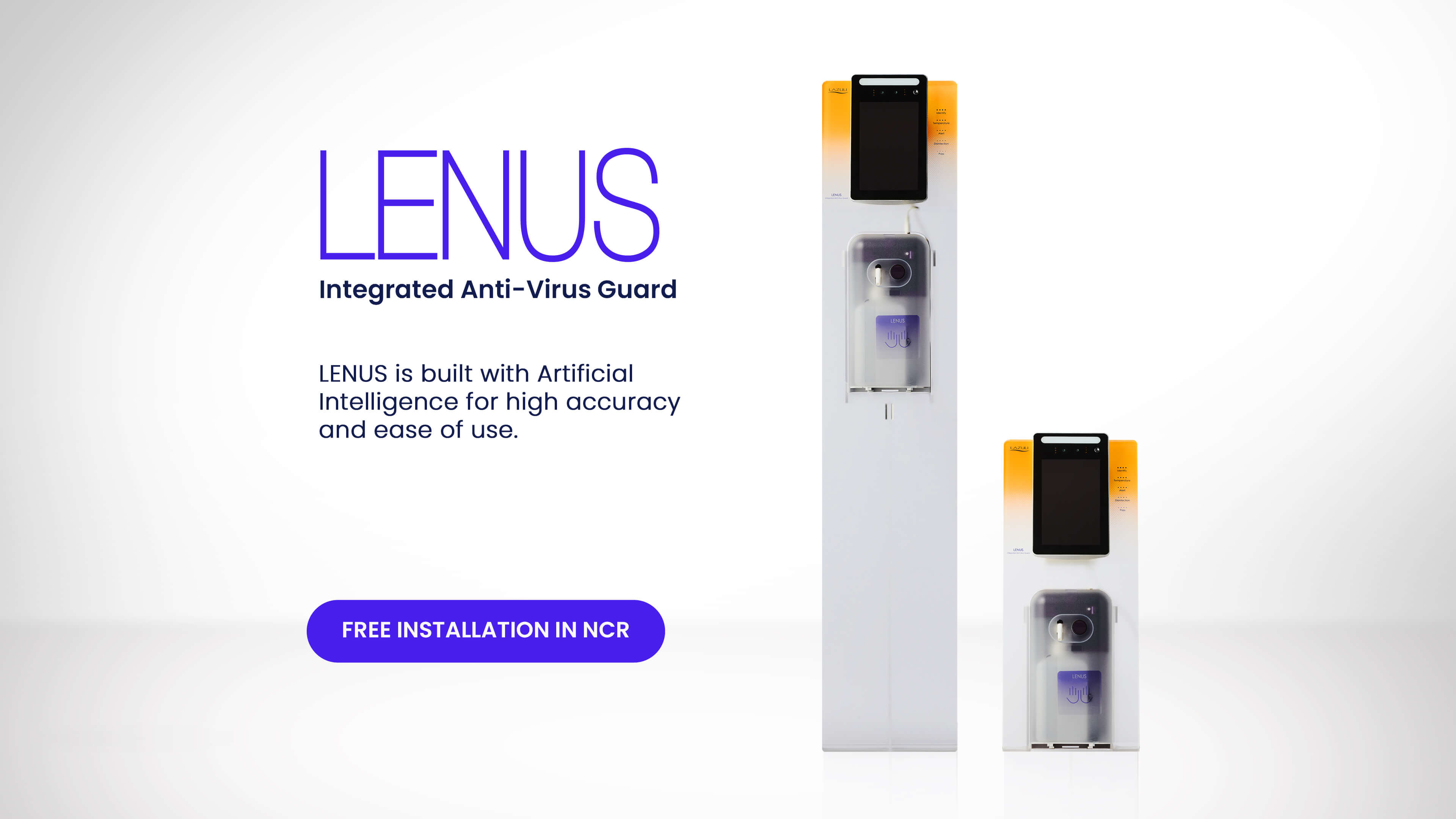 Lazuli Lenus contactless anti-virus equipment