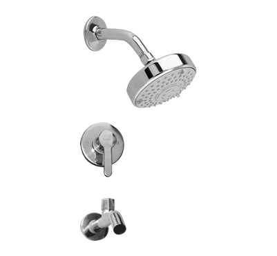 Everglades Everglades concealed bath faucet with 4" sunflower shower headplate