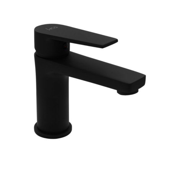 LF16421PX BK Onyx basin mixing faucet supplied with complete fittings.